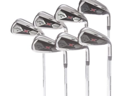 Callaway X Hot Steel Mens Right Hand Irons 5-PW Regular - True Temper Speedstep 85 Online now