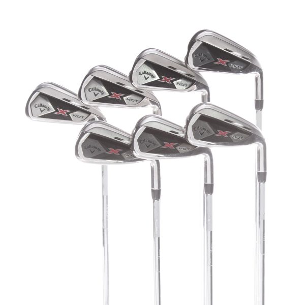 Callaway X Hot Steel Mens Right Hand Irons 5-PW Regular - True Temper Speedstep 85 Online now