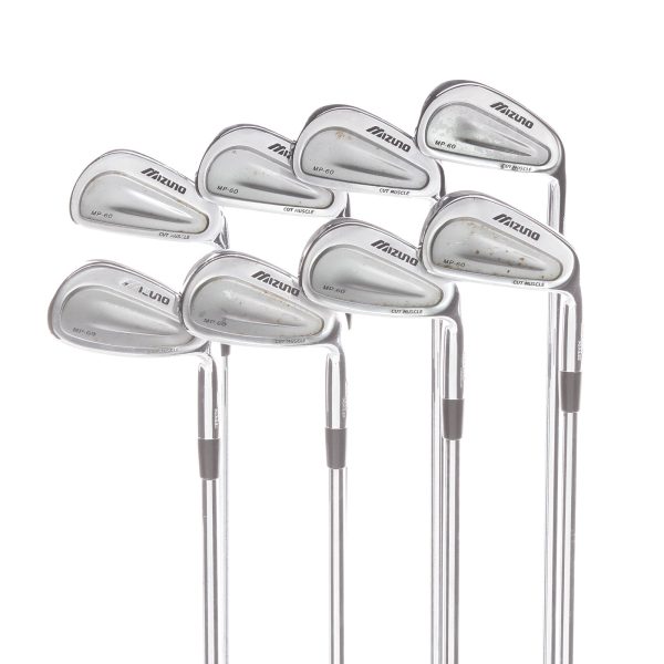 Mizuno MP-60 Steel Mens Right Hand Irons 3-PW Stiff - Mizuno N.S. Pro 950GH Online now