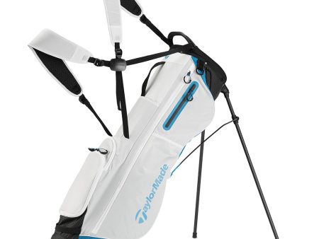 TaylorMade Flextech SuperLite Stand Bag - Ivory Blue Black For Cheap