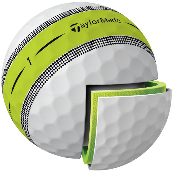 TaylorMade Tour Response Golf Balls - Stripe - 3-Ball Sleeve Sale