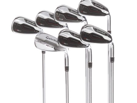 TaylorMade RSi1 Steel Mens Right Hand Irons 5-SW Regular - True Temper REAX Steel 90 Online now