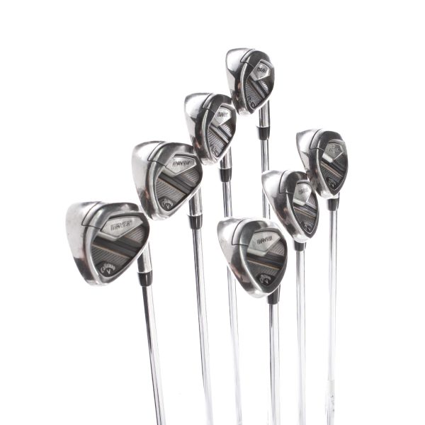 Callaway Mavrik Steel Mens Right Hand Irons 5-AW Regular - True Temper Elevate 95 For Discount