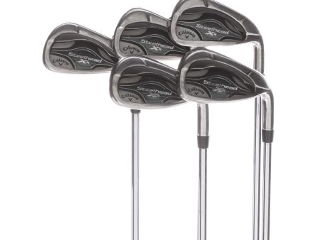 Callaway XR Steelhead Steel Mens Right Hand Irons 6-PW Regular - True Temper Speedstep 80 Cheap