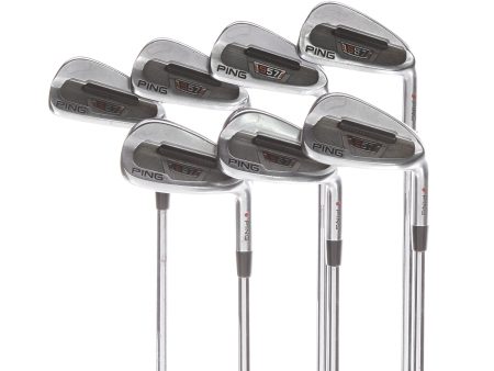 Ping S57 Steel Mens Right Hand Irons 4-PW Red Dot Stiff - True Temper Dynamic Gold S300 Online Sale