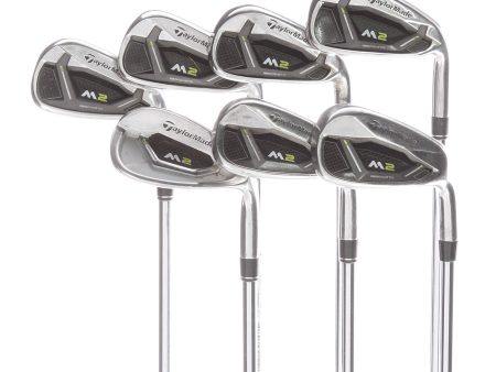 TaylorMade M2 Steel Mens Right Hand Irons 5-SW Regular - REAX 88 Online Hot Sale