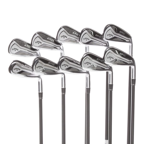 Callaway Epic Forged Steel Mens Right Hand Irons 4-PW+AW+GW+SW Senior - Tensei AV White 55 Supply