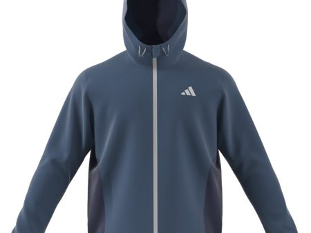 adidas Waterproof RAIN.RDY Hoodie - Navy Hot on Sale